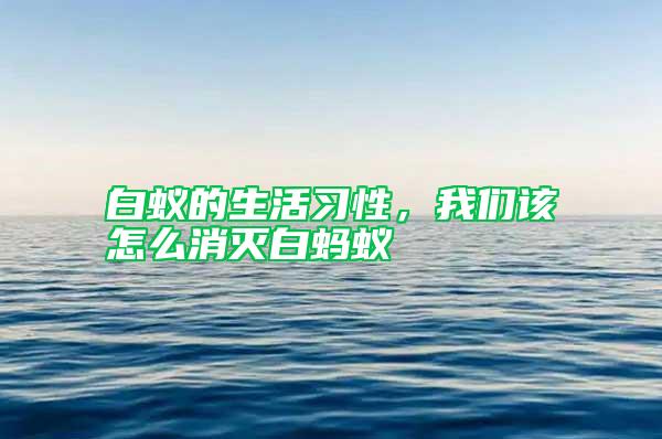 白蟻的生活習(xí)性，我們?cè)撛趺聪麥绨孜浵?/></p>
             <p style=