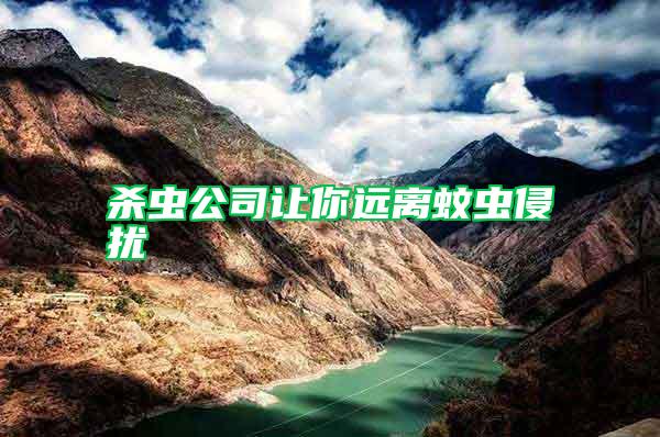 殺蟲(chóng)公司讓你遠(yuǎn)離蚊蟲(chóng)侵?jǐn)_