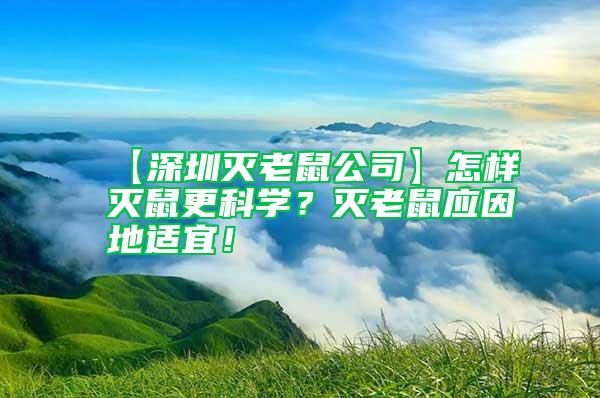 【深圳滅老鼠公司】怎樣滅鼠更科學(xué)?滅老鼠應(yīng)因地適宜!