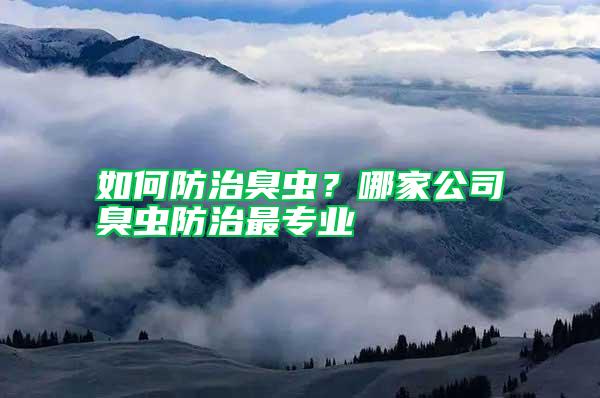 如何防治臭蟲？哪家公司臭蟲防治最專業