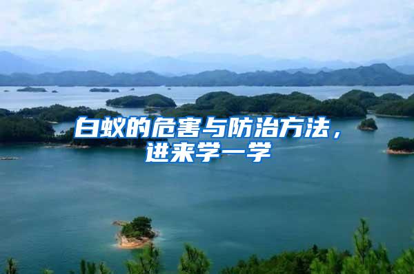 白蟻的危害與防治方法,進來學(xué)一學(xué)