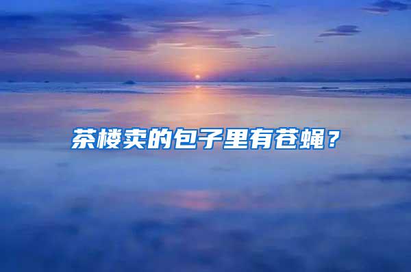 茶樓賣(mài)的包子里有蒼蠅？