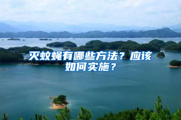 滅蚊蠅有哪些方法？應(yīng)該如何實(shí)施？